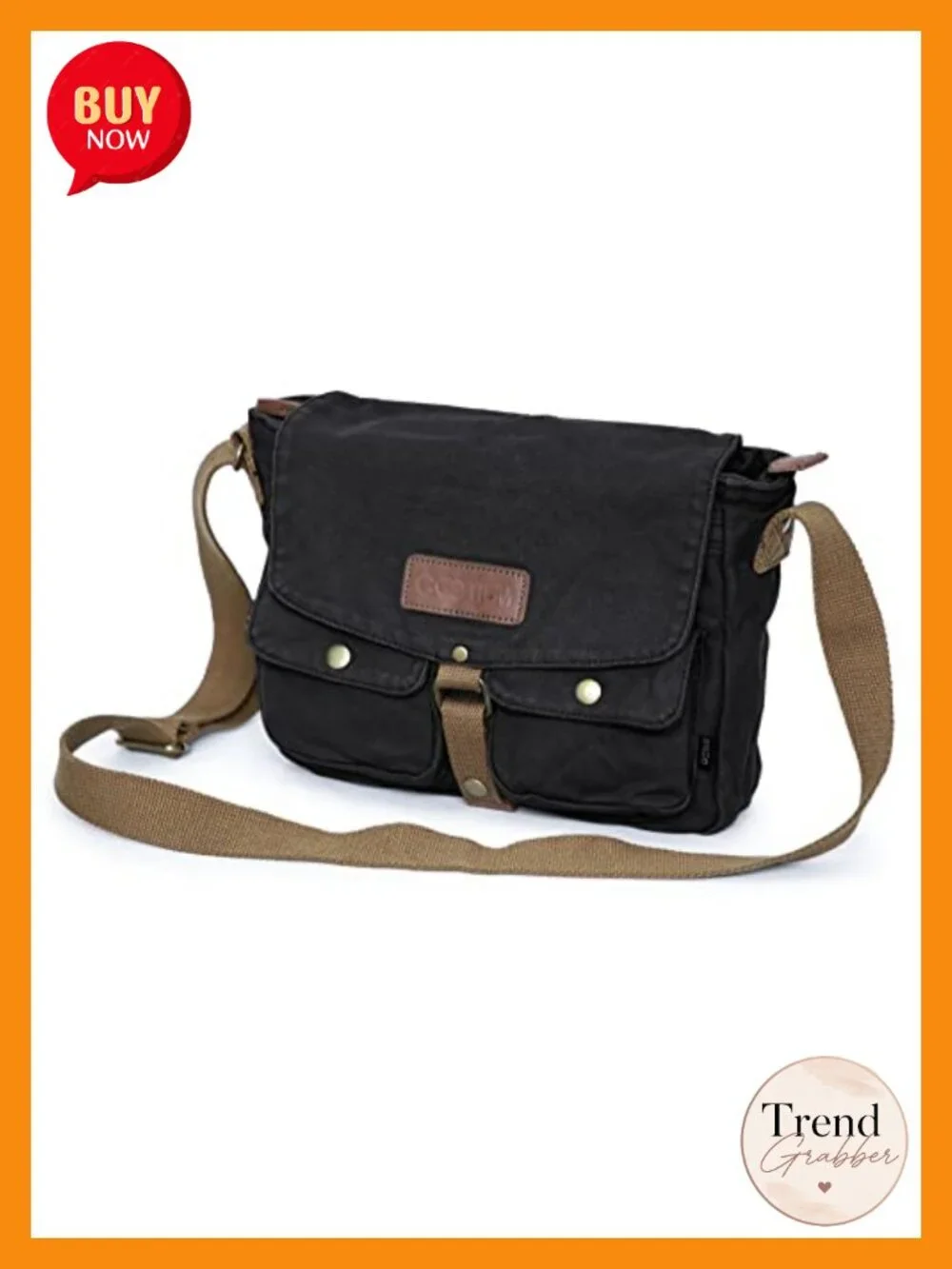 Canvas Messenger Bag Vintage Crossbody Shoulder Military Satchel